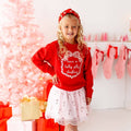Candy Cane Swirl Christmas Gemstone Headband  - Kids Hair