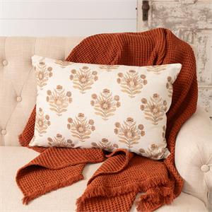 Pillow - Block Print Silhouette, Lg