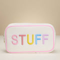 Canvas Pouch with Rainbow "STUFF"