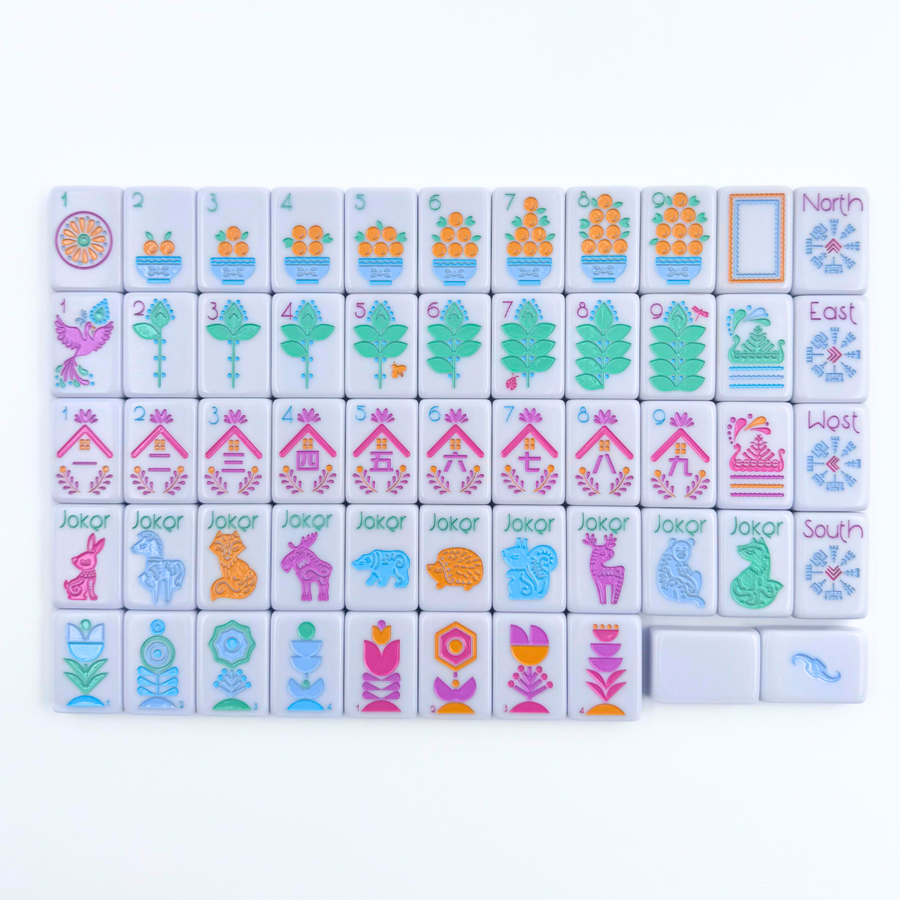 THE SCANDINAVIAN FOLK ART SERIES | Mahjong with Nordic Style