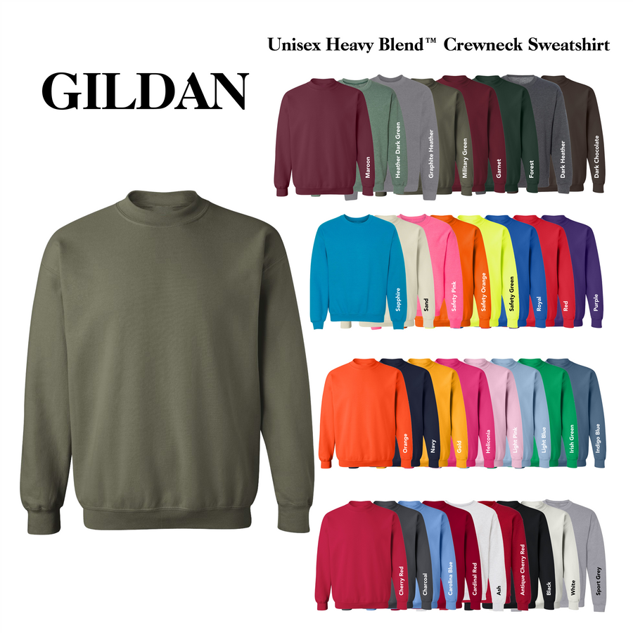 Gildan Wholesale Unisex Heavy Blend Crewneck Sweatshirt