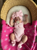 Bow Booties - Powder Pink