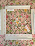 Scalloped Square Table Topper | Climbing Roses - Blush