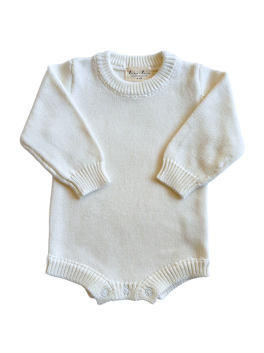 Essential Knit Romper - White
