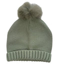 Kids' Faux Fur Pompom Knit Hat