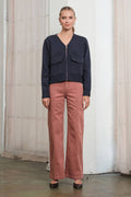 Vintage Seam Wide Denim Pants