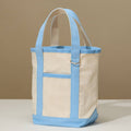 Everywhere-Carry Canvas Tote Bag with Charm Holder