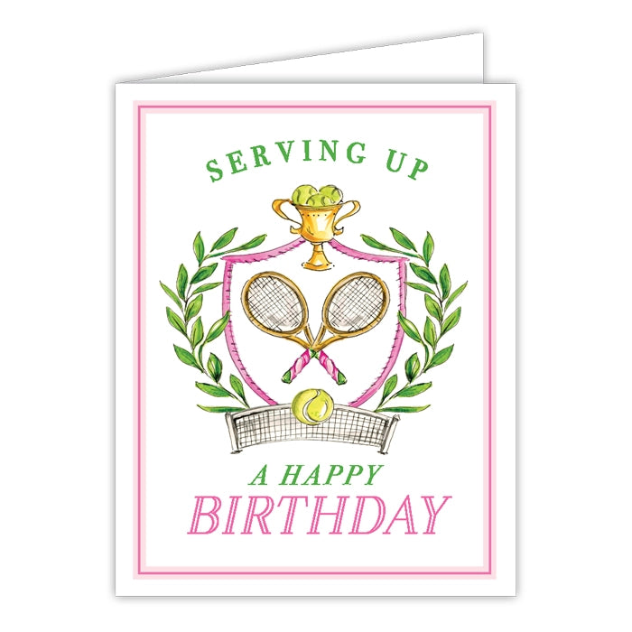 Roseanne Beck Tennis Birthday Card