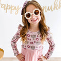 Hanukkah Long Sleeve Tutu Dress - Kids Tutu Dress - Holiday