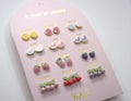 Stainless steel earrings for kids - A year of fruity Poetry