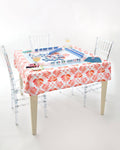 Pop of Poppy Instructional Mahjong Tablecloth