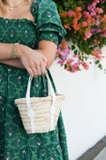The Abby Straw & Leather Tote