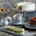 Juliska Country Estate Deft Blue Hostess Tray Garden Party 15”