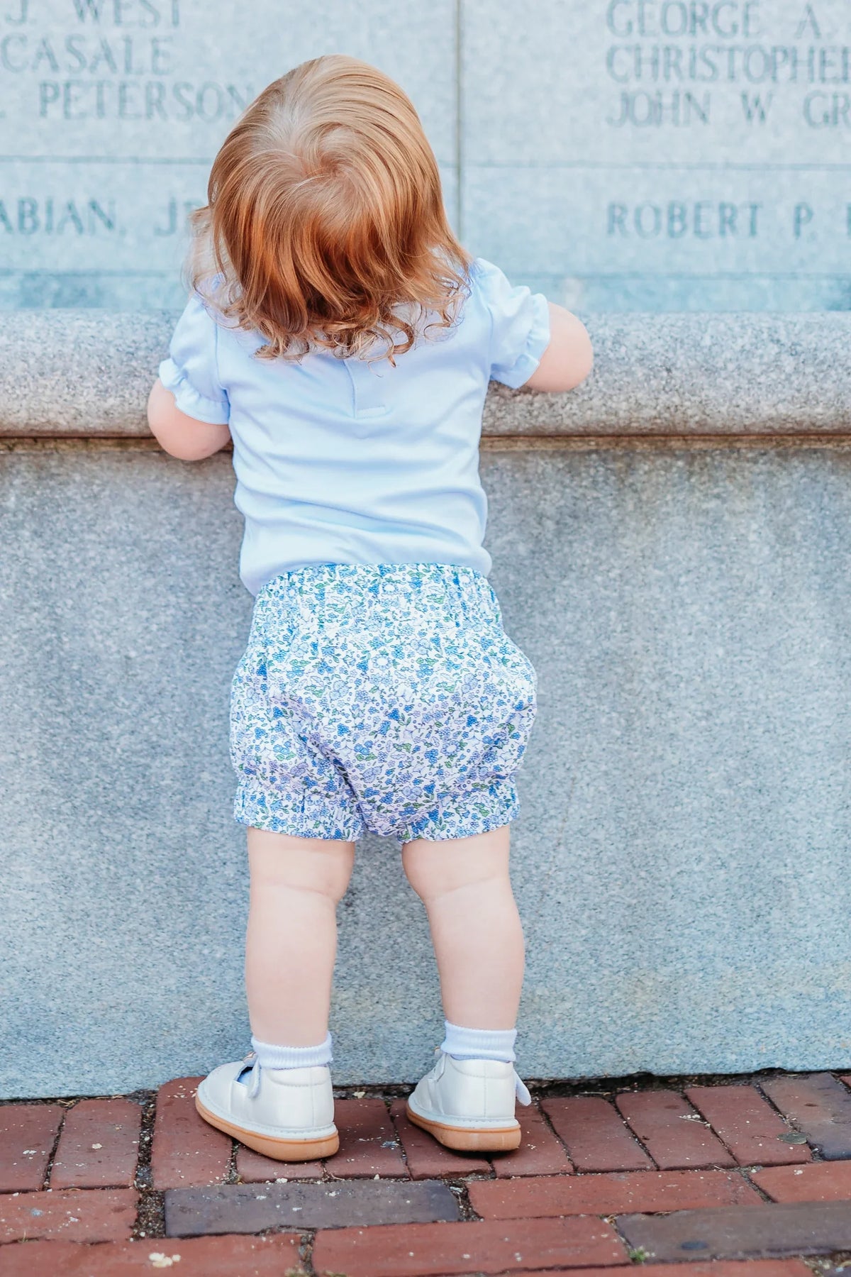 Olivia Blue Floral Bloomers