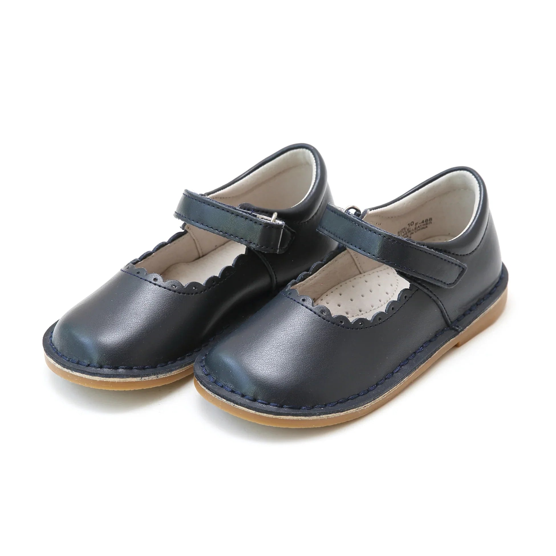 Caitlin Navy Scalloped Mary Jane