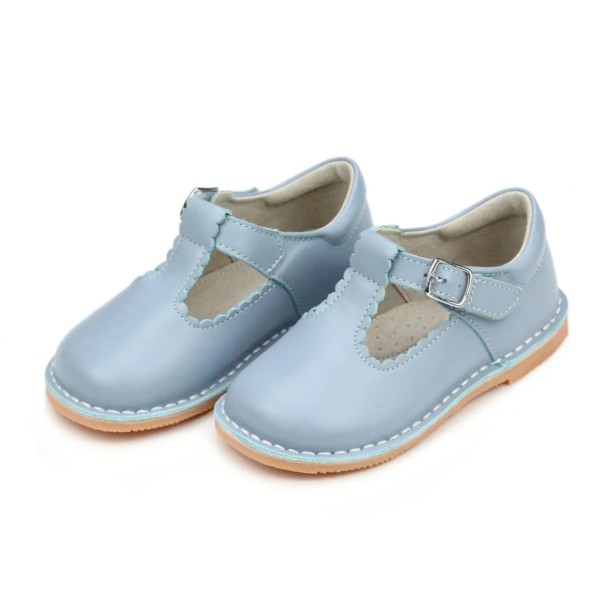 Selina Dusty Blue T-Strap Mary Jane