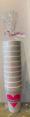 HEART MAHJONG REVERSE COLOR FOAM CUPs