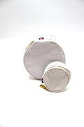 Seersucker 6" Button Bag Jewelry Round