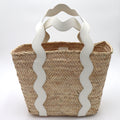 The Ridgely Straw and Leather Tote