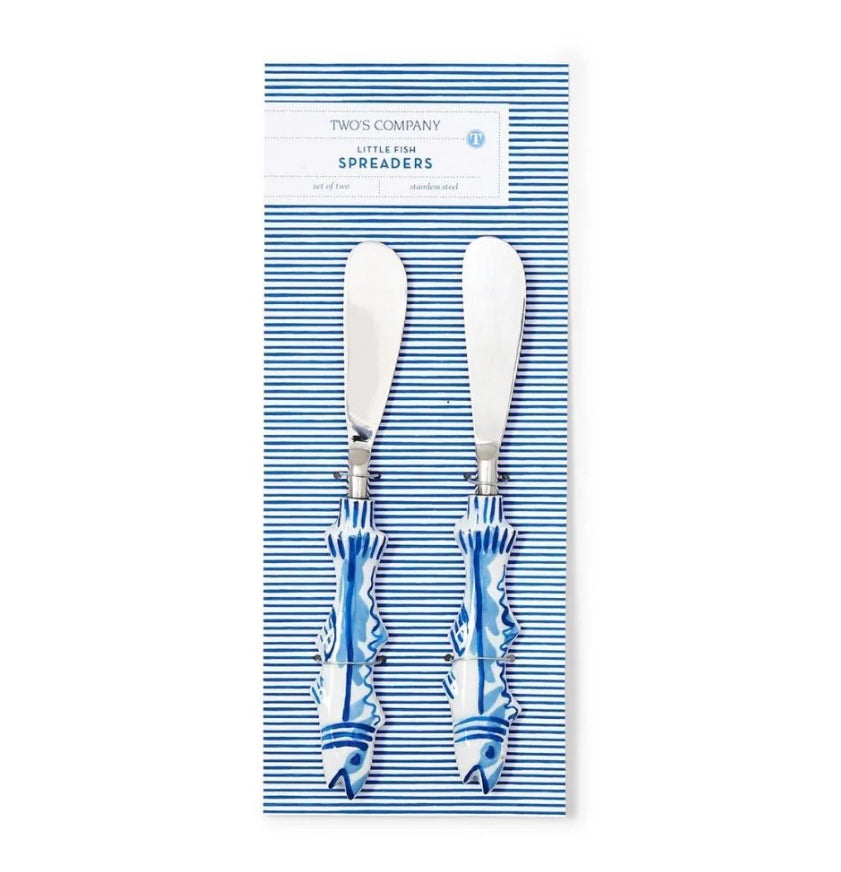 Fish Handle Spreaders on Gift Card, Set of 2