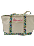 Medium Midi Coated Canvas Trim Tote