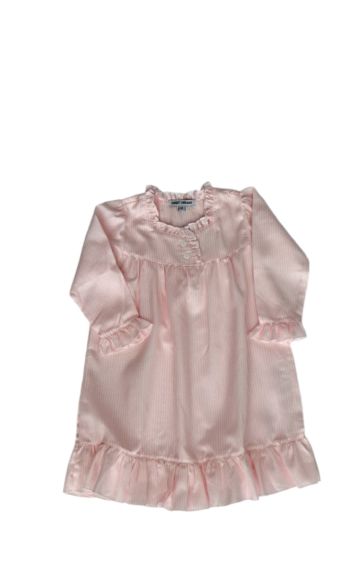 Girls' Pink Stripe Nightgown