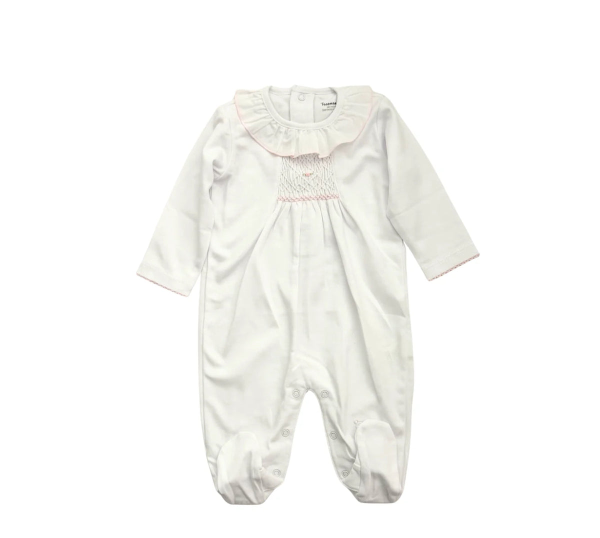Nazu Smocked Pima Footie