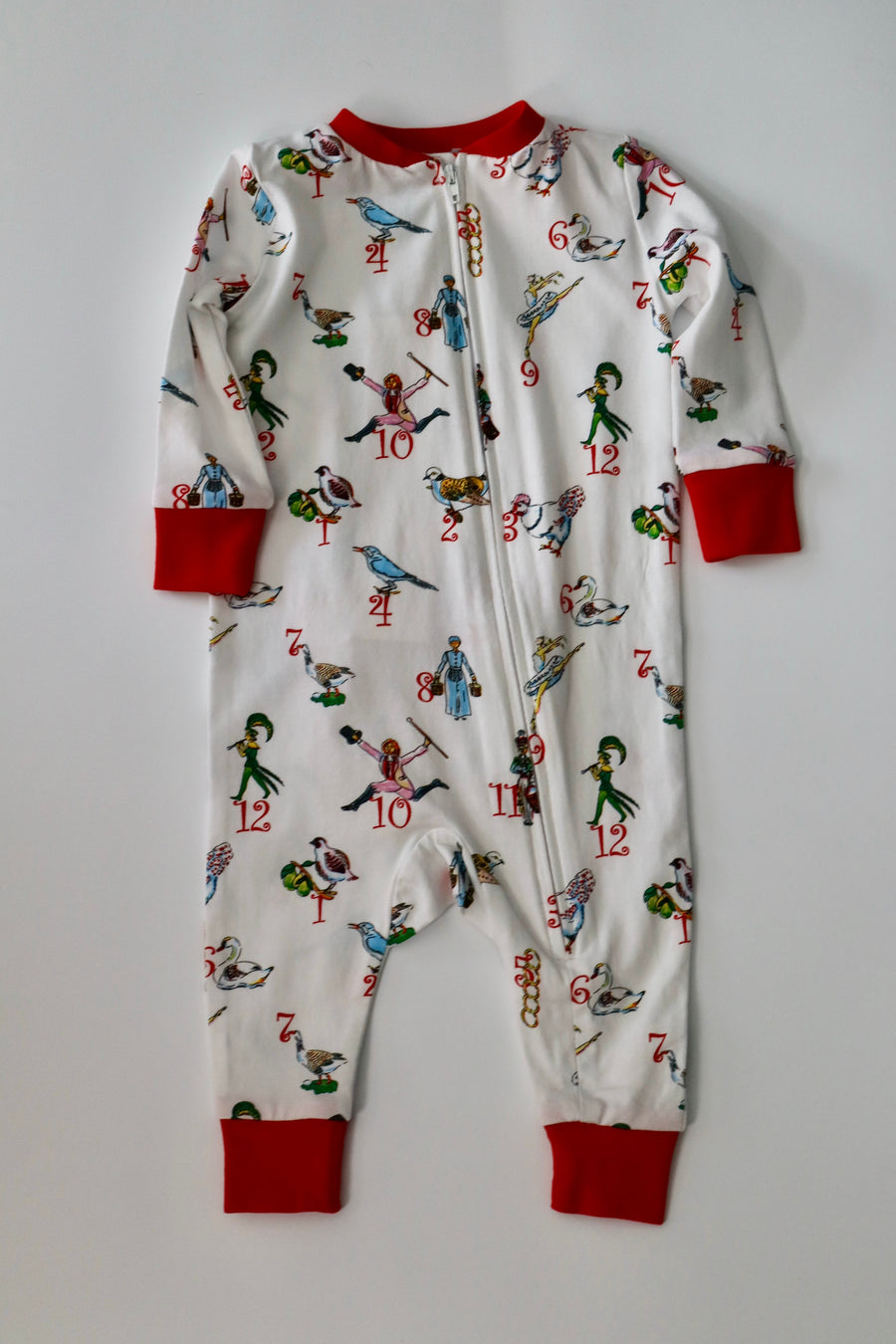 Baby Twelve Days of Christmas Pajamas Playsuit