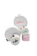 Seersucker 6" Button Bag Jewelry Round