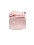 Monogram Custom Ruffle Trim Burp Cloth
