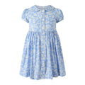 Blue Daisy Button-Front Dress