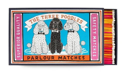 The Three Poodles Big Matchbox - 8x12