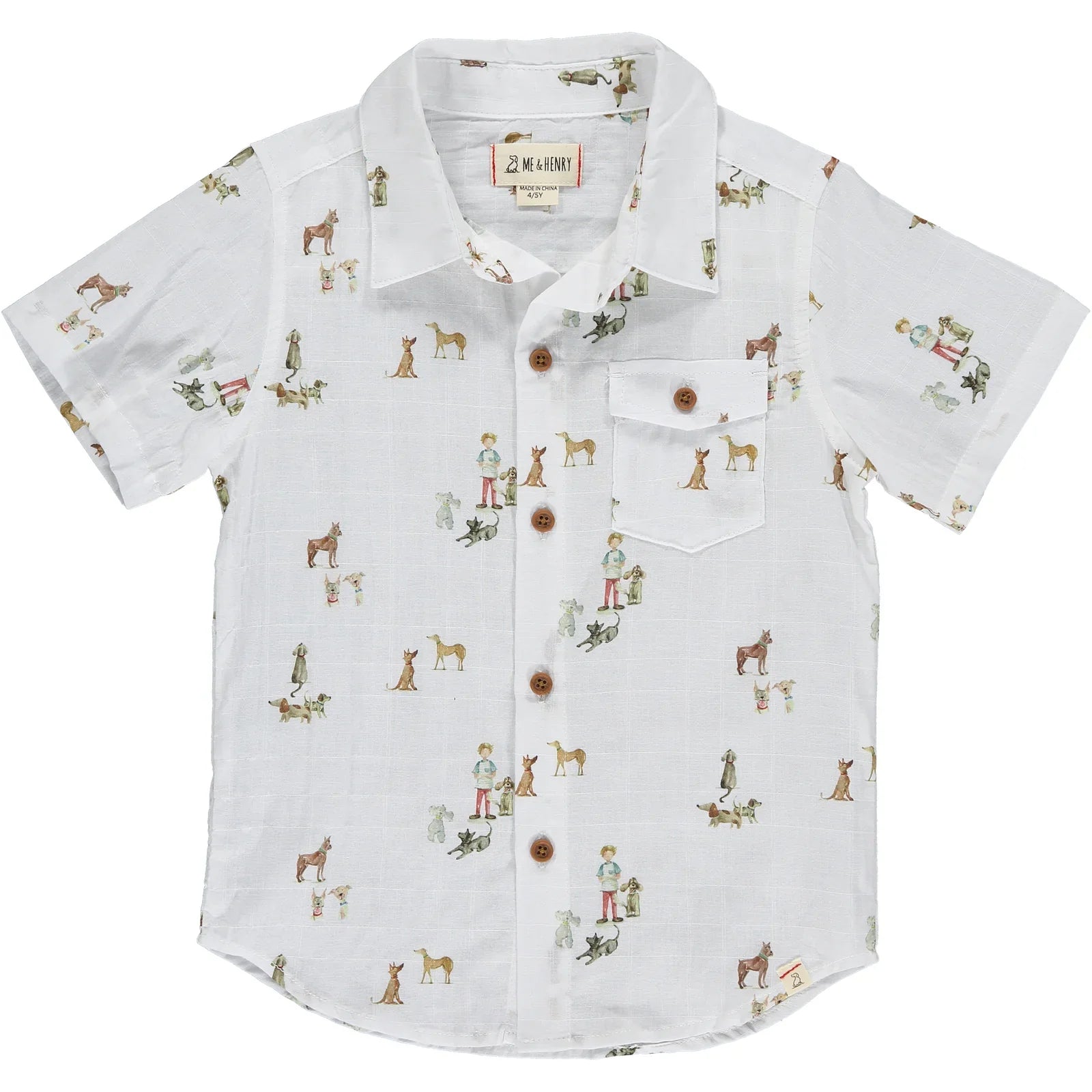 Henry All Over Print Button Down Shirt