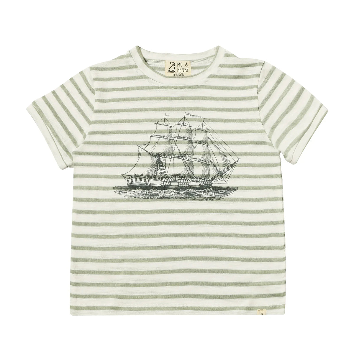 Newquay Grey Boat Printed Tee
