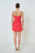 STRAPLESS BUTTONED TOP