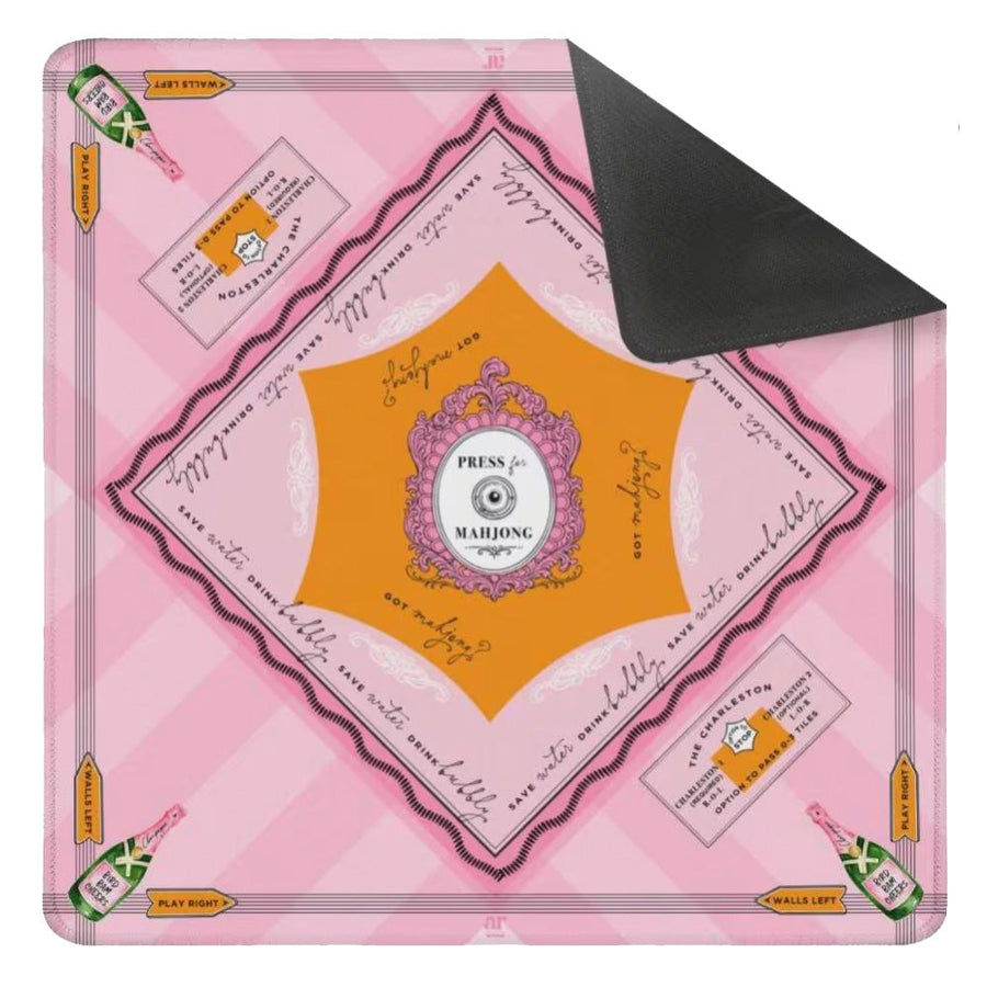 Bams & Bubbly Mahjong Mat | The Champagne & Mahj Collection