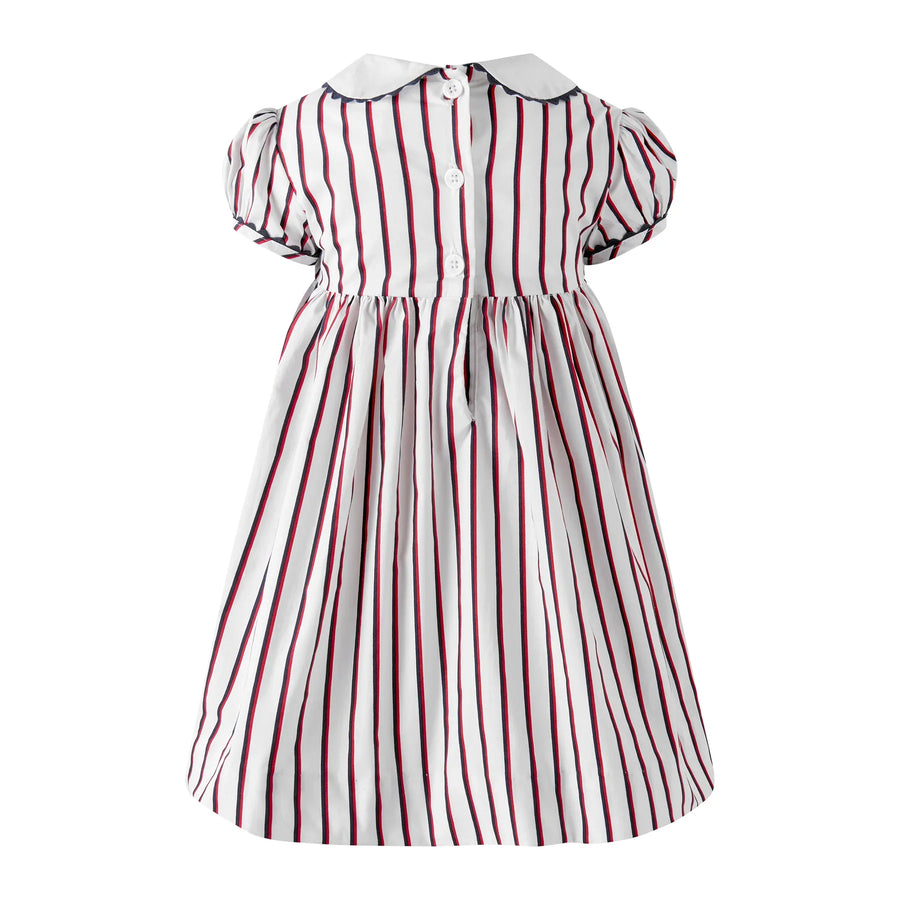 Sailboat Smocked Stripe Dress and Bloomers