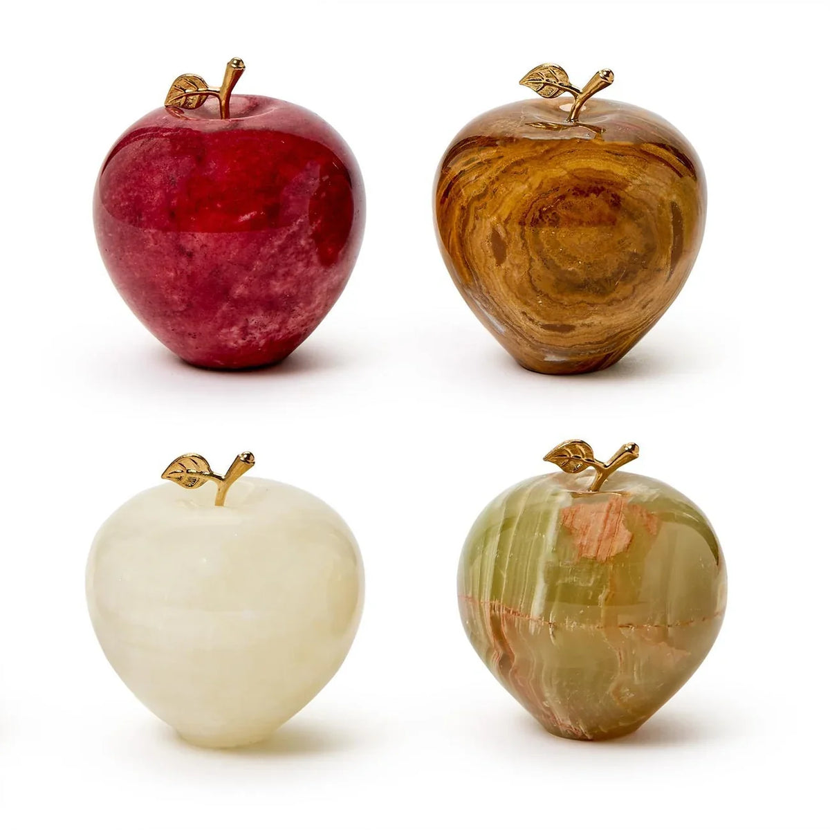 MARBLE APPLE PAPERWEIGHT