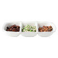 Juliska Berry & Thread 14" Triple Section Server - Whitewash