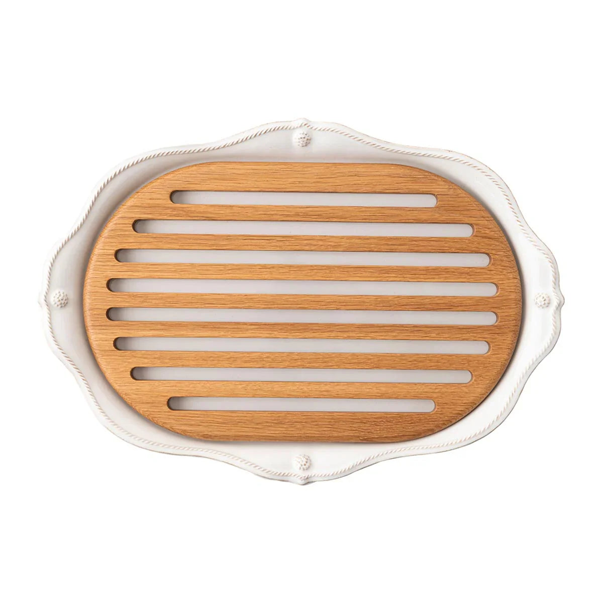Juliska Berry & Thread Challah Board - Whitewash