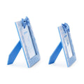 Blue Animal Toile Quilted Photo Frames with Bow