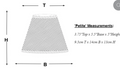 Lampshade for Rechargeable Lamp - Scallop style