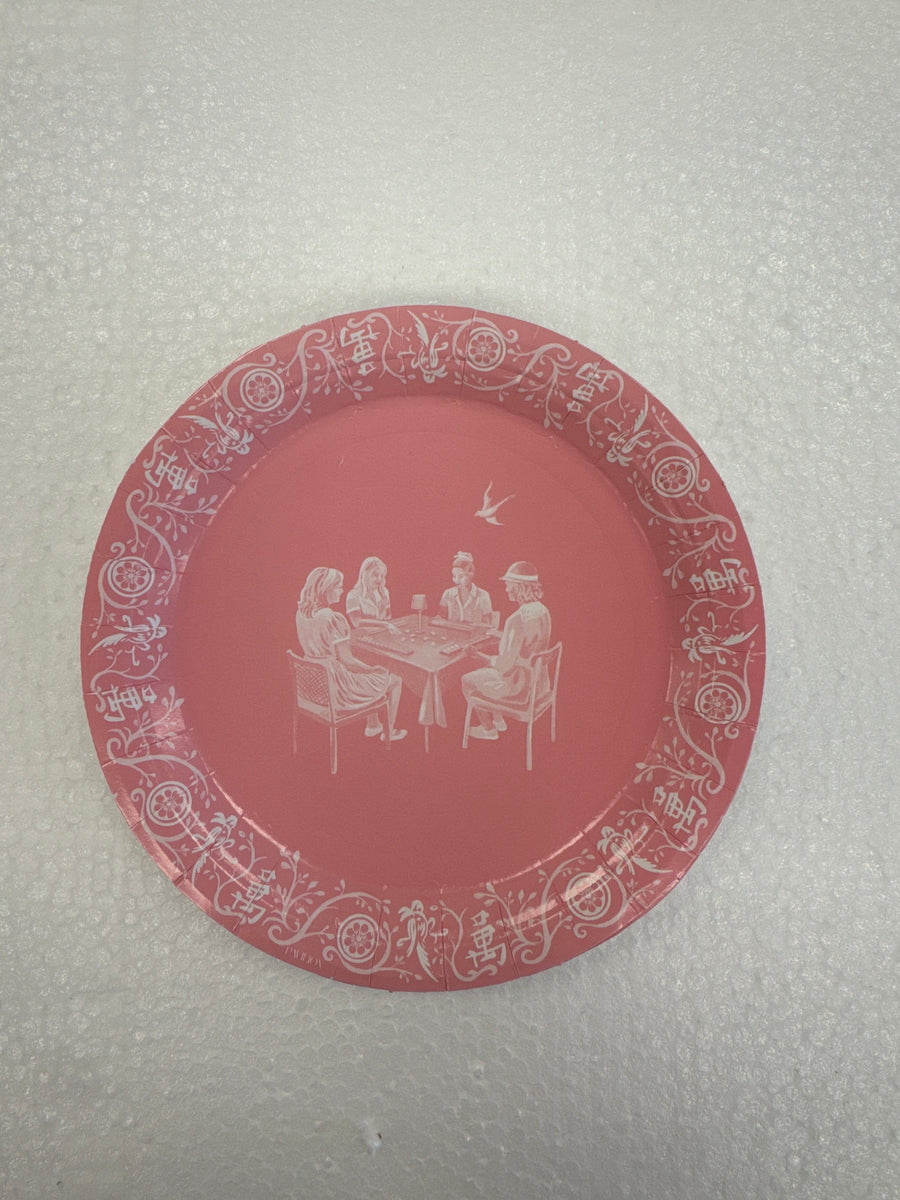 Mahjong Mini Pink Plates