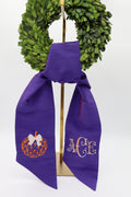 Purple Wreath Sash