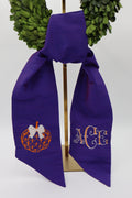 Purple Wreath Sash