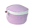 Seersucker 6" Button Bag Jewelry Round