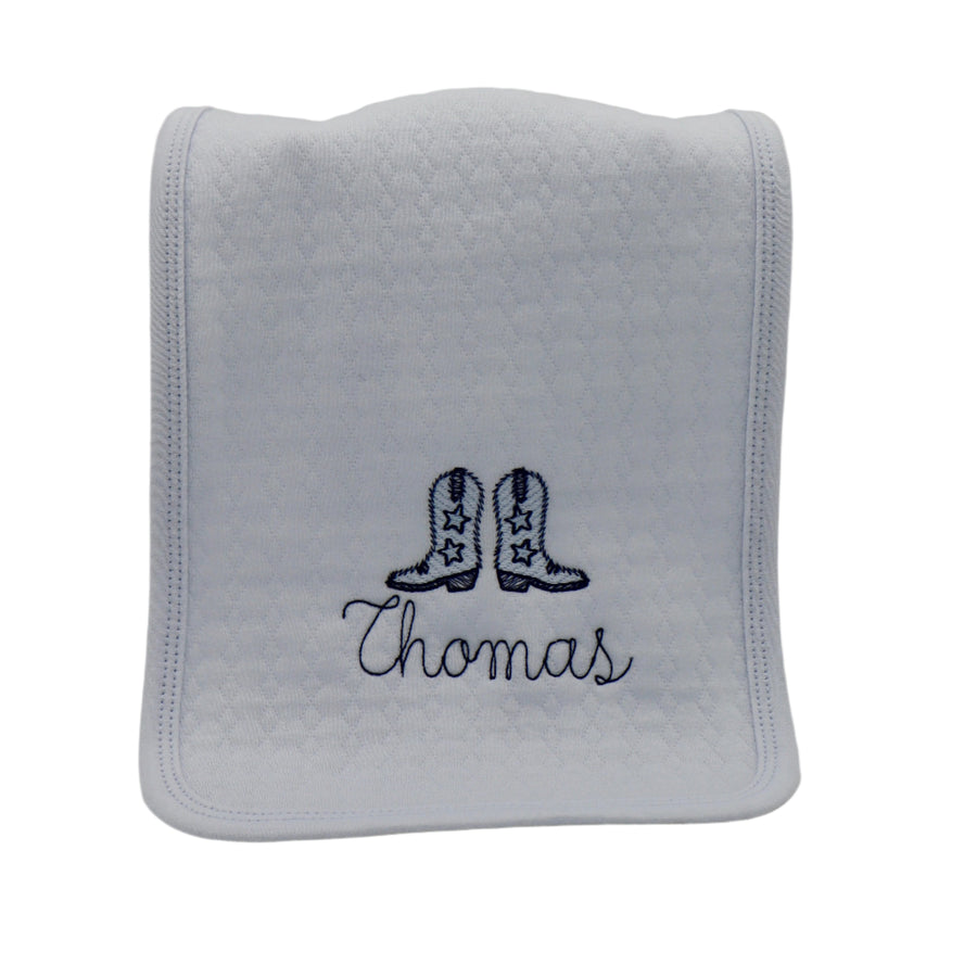 Monogram Custom Baby Burp Cloth