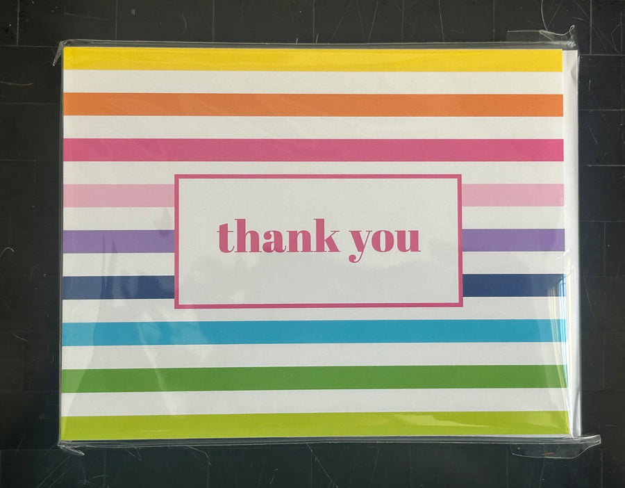rainbow thank you note cards