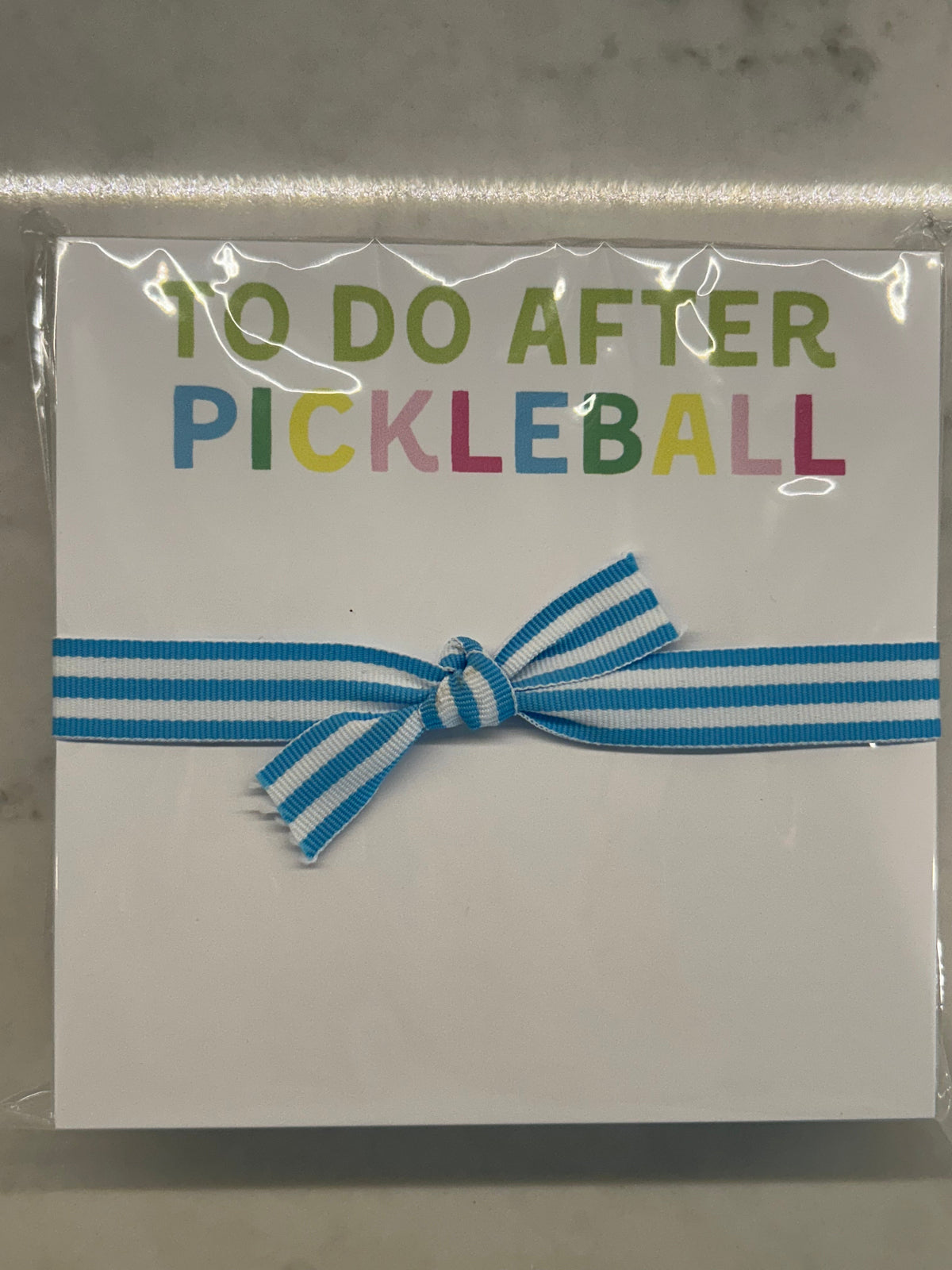 to do after..Pickleball chubby note pad