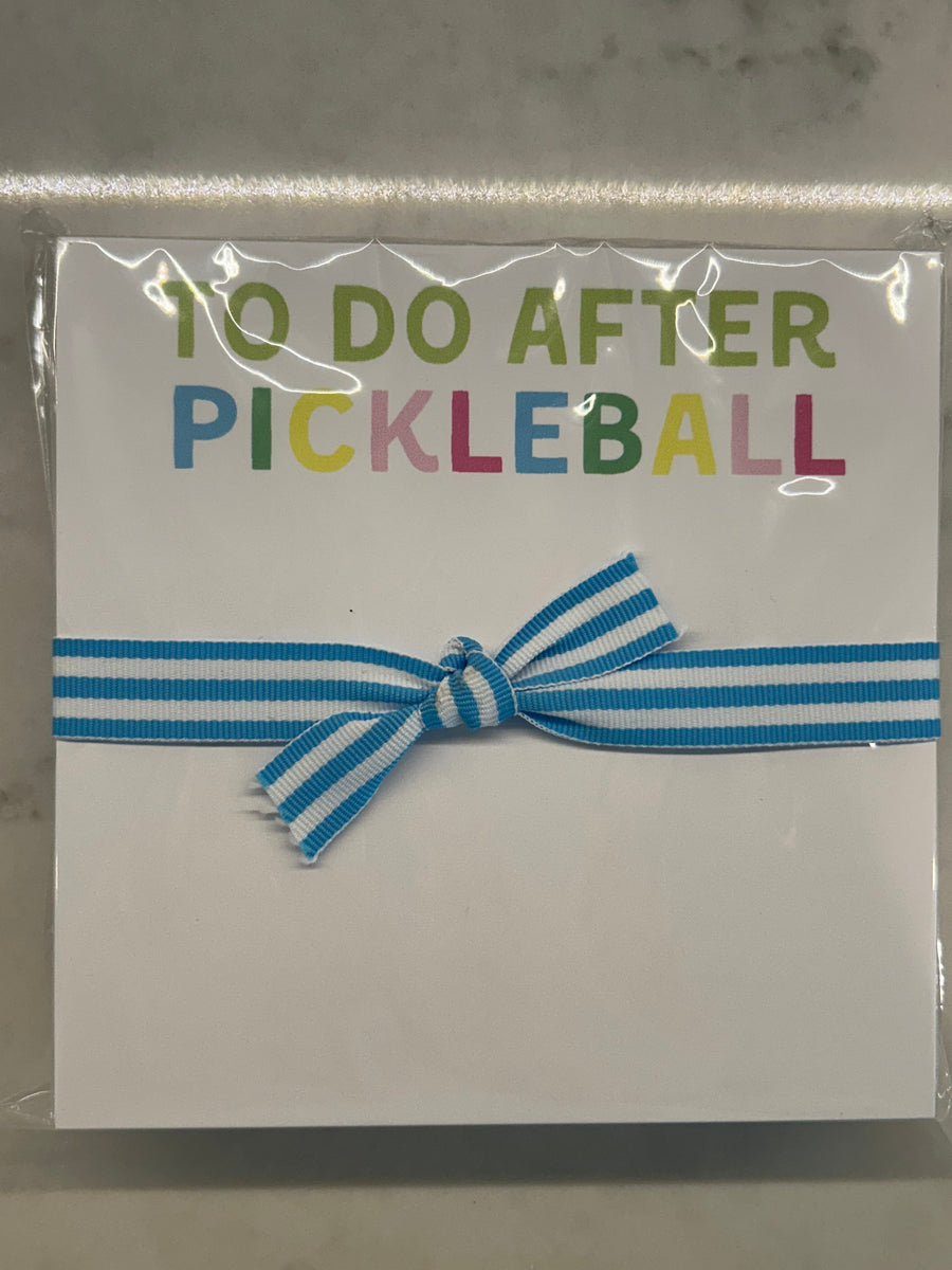 to do after..Pickleball chubby note pad